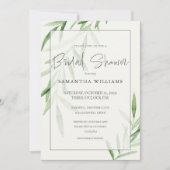 Elegante Waterverf Willow Greenery Vrijgezellenfee Kaart (Voorkant)