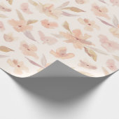 Elegante waterverf zachte bloem cadeaupapier (Hoek)