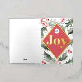 Elegante Waterverf Zakelijke Kerst Kaarten Logo (Buiten Laag)