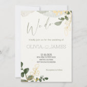 Elegante "We Do" bruiloft - Modern romantisch fees Kaart (Voorkant)