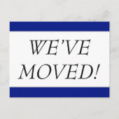 Elegante "WE ZIJN VERHUISD!" verhuisbericht-ansich Aankondigingskaart (Voorkant)