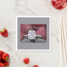 Elegante “We zijn verloofd” diamanten ring feestje