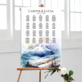 Elegante weddingstoelengrafiek vind uw stoel poster