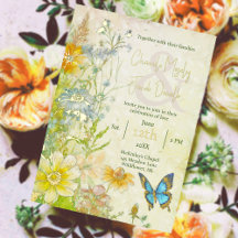 Elegante Weide Boho Wildbloem Bruiloft