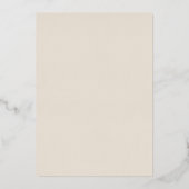 Elegante Weide Boho Wildbloem Bruiloft Folie Uitnodiging (Achterkant)