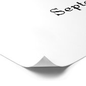 Elegante Welkom bij het Proefbruiloftsfeest Bord Poster (Hoek)