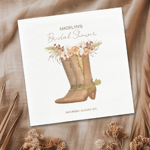 Elegante western cowgirl bruidsmeisjesfeest servet