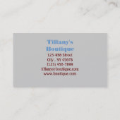 elegante westerne rode kardinaalvogel visitekaartje (Achterkant)