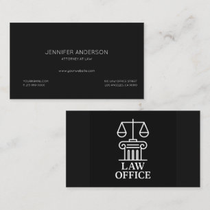 Elegante wet Kantoor Logo   Advocaten en juridisch Visitekaartje