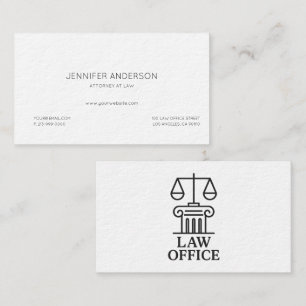 Elegante wet Kantoor Logo   Advocaten & Juristen Visitekaartje