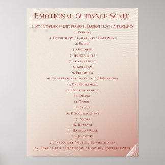 Elegante Wet van Aantrekking Emotionele Begeleidin Poster