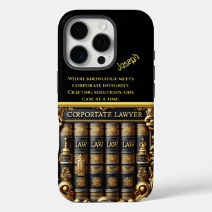 Elegante wetboeken met expertise iPhone 16 pro hoesje