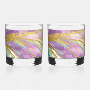 Elegante whiskyglazen met metalen design whisky glas