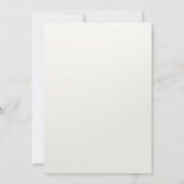 Elegante White Cream Heart Wedding Uitnodiging (Achterkant)