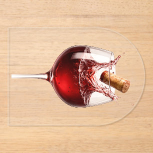 Elegante Wijn Glas Feest Zonnebril Acryl Uitnodigingen