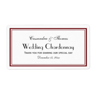 Elegante Wijn/het Bourgondië Ontworpen Etiket van
