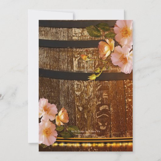 Elegante wijnmakerij huwelijksreceptie alleen uitn kaart (Achterkant)