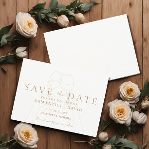 Elegante wijntoast Save the Date