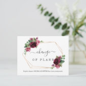 Elegante wijziging van plannen Bruidsuitnodiging u Briefkaart (Staand voorkant)