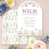 Elegante Wild & Onederful Vlinders 1e Verjaardag Kaart