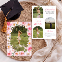 Elegante Wilde Bloem Afstudeerfeest foto