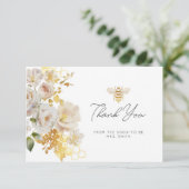 Elegante wilde bloem bedoeld om te zijn dank u kaa kaart (Staand voorkant)