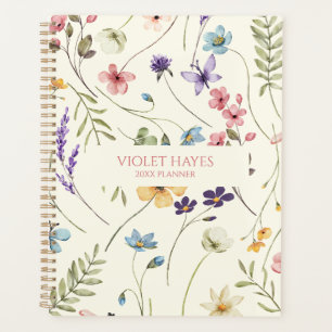 Elegante Wilde Bloem Bloemen Bloemstuk Aangepast Planner