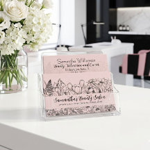Elegante wilde bloem schets blozend roze zwart QR-