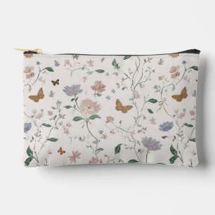 Elegante wilde bloem & vlinder Toile-De-Jouy Etui