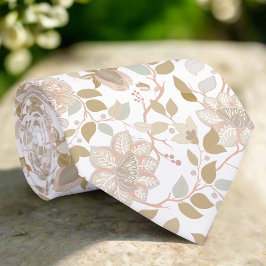 Elegante wilde bloemen Eenvoudige minimalistische  Stropdas