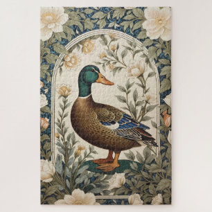 Elegante Wilde Eend William Morris Geïnspireerd Legpuzzel