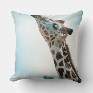 Elegante Wilde Giraffe Worpkussen – Safari Dier Kussen