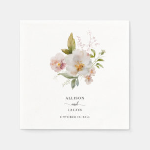 Elegante Wildflower Boho bruiloft Servet