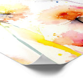 Elegante Wildflower Boho Welkomstbord Poster (Hoek)