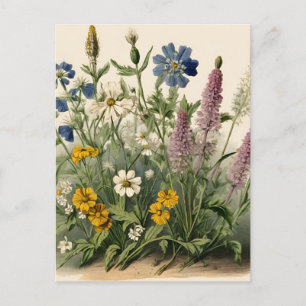 Elegante Wildflower Briefkaart