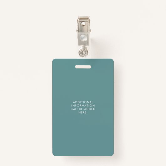 Elegante Wildflower Field ID-badge Badge (Achterkant met clip)