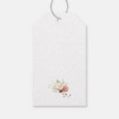 Elegante Wildflower Garden Dank u Favor Cadeaulabel (Achterkant)