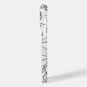 Elegante Wildflower wit en zwart Case-Mate iPhone Case (Achterkant / Links)