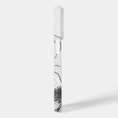 Elegante Wildflower wit en zwart Case-Mate iPhone Case (Achterkant / Rechts)