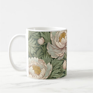 Elegante William Morris Style Peony Flowers Mok
