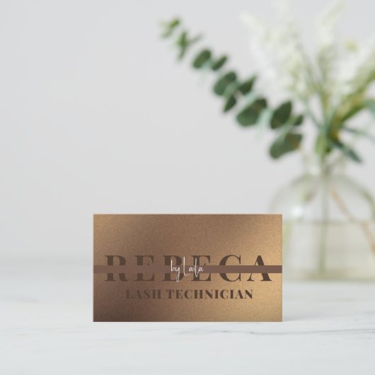 Elegante wimpers wenkbrauwen make-up artiest 1 fot visitekaartje (Staand voorkant)