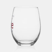 Elegante "Wine O'Clock" Druif en wijn Drop Sway Wijnglas Zonder Voet (Links)