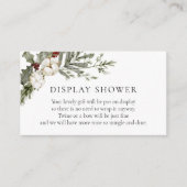 Elegante winter bloemenbehuizing Kaart (Voorkant)