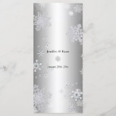 Elegante winter bruiloft Menu (Achterkant)