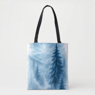 Elegante Winter Forest Corporate vakantie geschenk Draagtas