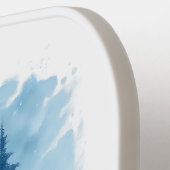 Elegante Winter Forest Corporate vakantie geschenk Pickleball Paddle (Links Detail)