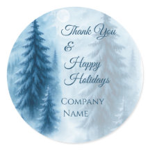 Elegante Winter Forest Corporate vakantie geschenk