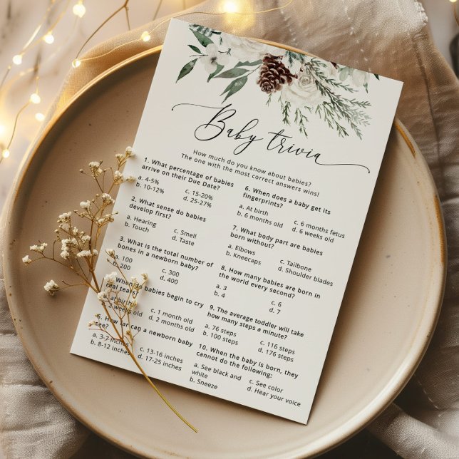 Elegante winter kalligrafie baby trivia spel (Creator heeft geüpload)