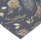Elegante Winter Table Runner met Pinecones Lange Tafelloper (Hoek)