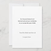 Elégante Winter Village Business Logo Carte de vac (Dos)